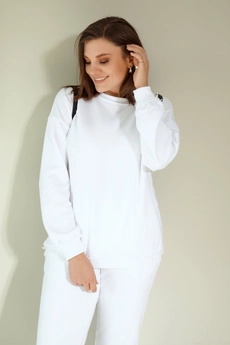 Спортивный костюм 3015 белый BegiModa