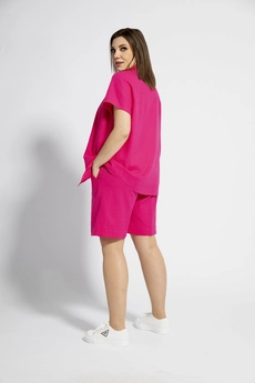 Костюм с шортами 3022 малиновый BegiModa