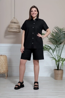 Костюм с шортами 3022 черный BegiModa