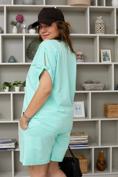 Костюм с шортами 3039 мята BegiModa