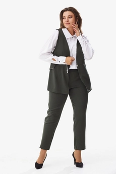 *Костюм брючный 3041 хаки BegiModa