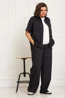 *Костюм брючный 3060 черный BegiModa