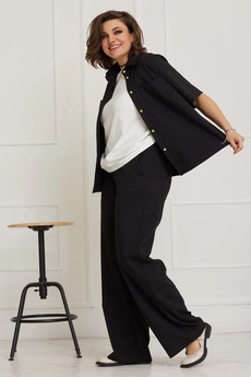 *Костюм брючный 3060 черный BegiModa