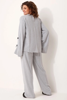 Костюм брючный 3076 серый BegiModa