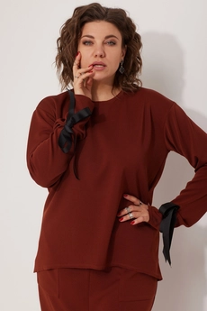 Костюм с юбкой 3078 терракот BegiModa
