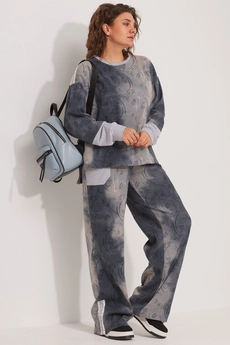 Костюм брючный 3079 синий дым BegiModa