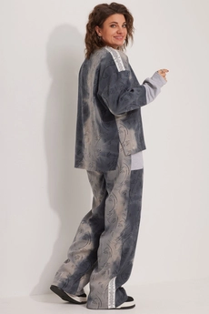 Костюм брючный 3079 синий дым BegiModa