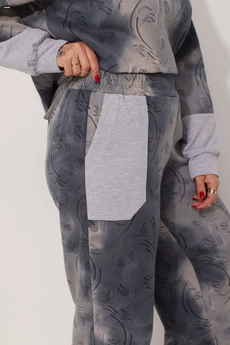 Костюм брючный 3079 синий дым BegiModa