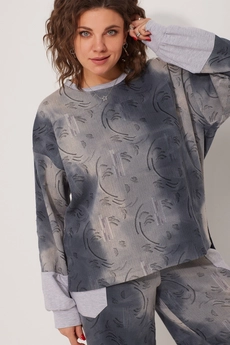 Костюм брючный 3079 синий дым BegiModa