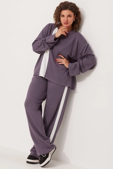 Костюм брючный 3082 баклажан BegiModa