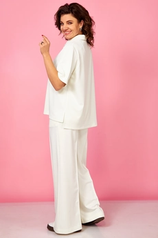 Костюм брючный 3094 молочный BegiModa