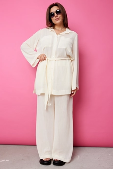 Костюм брючный 3095 пломбир BegiModa