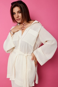 Костюм брючный 3095 пломбир BegiModa