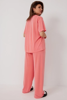 Костюм брючный 3096 коралл BegiModa
