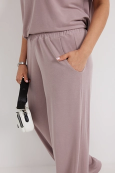 Костюм брючный 3096 розовый пепел BegiModa