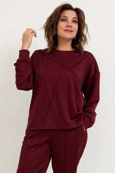Костюм брючный 3100 вишня BegiModa