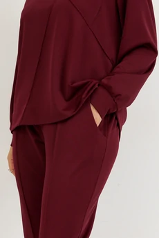 Костюм брючный 3100 вишня BegiModa