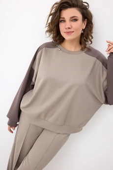 Костюм брючный 3102 фиолетовый кварц BegiModa