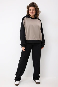 Костюм брючный 3103 черный кварц BegiModa