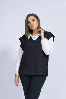Жилет 4017 темно-синий BegiModa