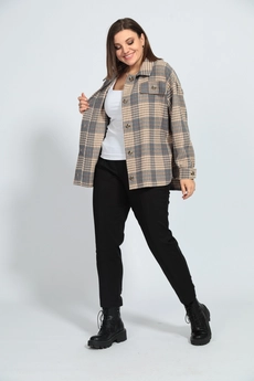 Рубашка 4023 песочно-голубой BegiModa