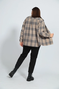 Рубашка 4023 песочно-голубой BegiModa