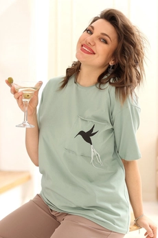 Блузка 4024 олива BegiModa