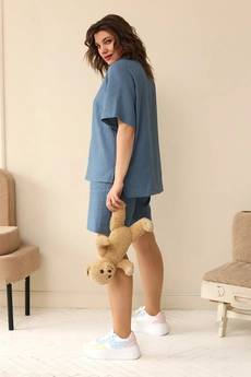 Блузка 4034 джинс BegiModa