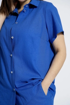 Блузка 4034 синий BegiModa