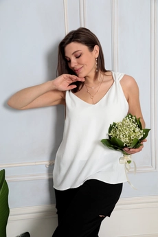 Блузка 4039 белый BegiModa