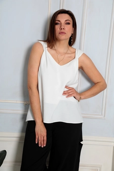 Блузка 4039 белый BegiModa