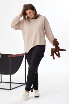 Блузка 4065 кофе BegiModa