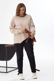 Блузка 4065 кофе BegiModa