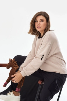 Блузка 4065 кофе BegiModa