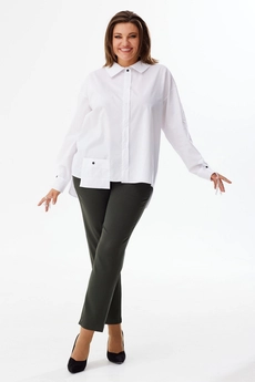 Блузка 4066 белый BegiModa