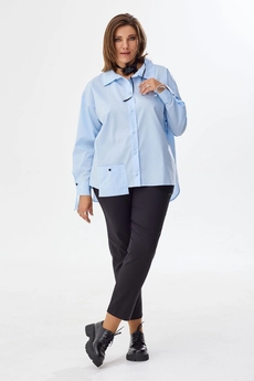 Блузка 4066 голубой BegiModa