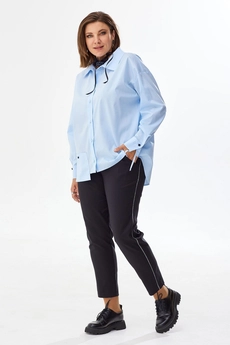 Блузка 4066 голубой BegiModa