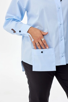 Блузка 4066 голубой BegiModa