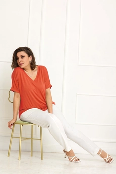 Блузка 4083 морковный BegiModa