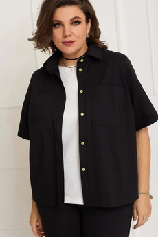 Блузка 4084 черный BegiModa