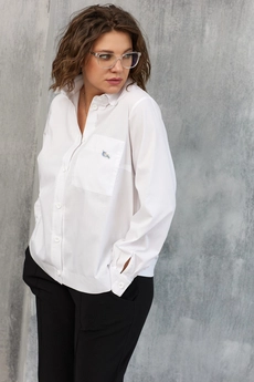 Блузка 4107 белый BegiModa