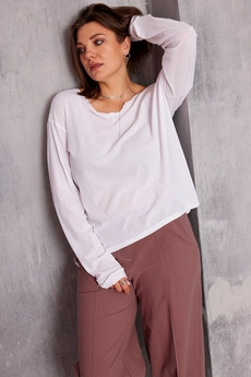 Джемпер 4129 белый BegiModa