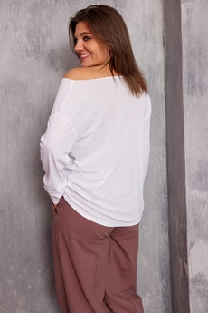 Джемпер 4129 белый BegiModa
