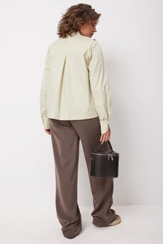 Блузка 4135 зелёная дыня BegiModa