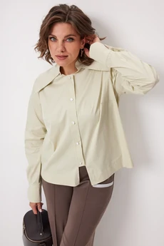 Блузка 4135 зелёная дыня BegiModa