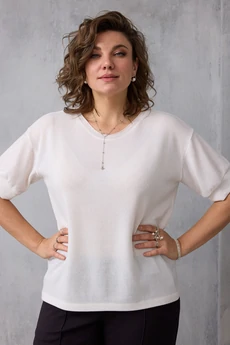 Джемпер 4153 молочный BegiModa