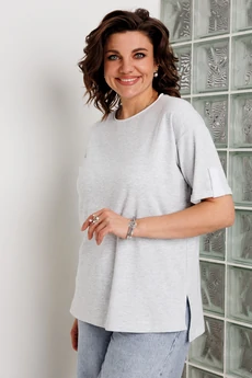 Футболка 4163 серый меланж BegiModa