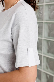 Футболка 4163 серый меланж BegiModa