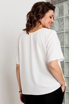 Блузка 4166 белый BegiModa