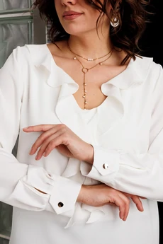 Блузка 4167 белый BegiModa